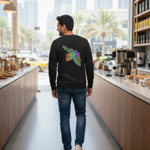 Nattil Evideya? Cozy Typography Sweatshirt - Kerala Culture Wear