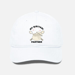 My Biriyani Partner - Unisex Baseball Cap - White