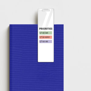Bookmark - Priorities - White - Classic