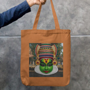 Kerala Kathakali Motif - Tote Bag Zipper