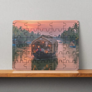 Kerala Backwaters & Houseboat - Traditional Gift - MDF Wooden Puzzle