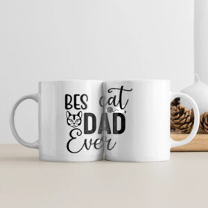 Best Cat Dad Ever - White Coffee Mug